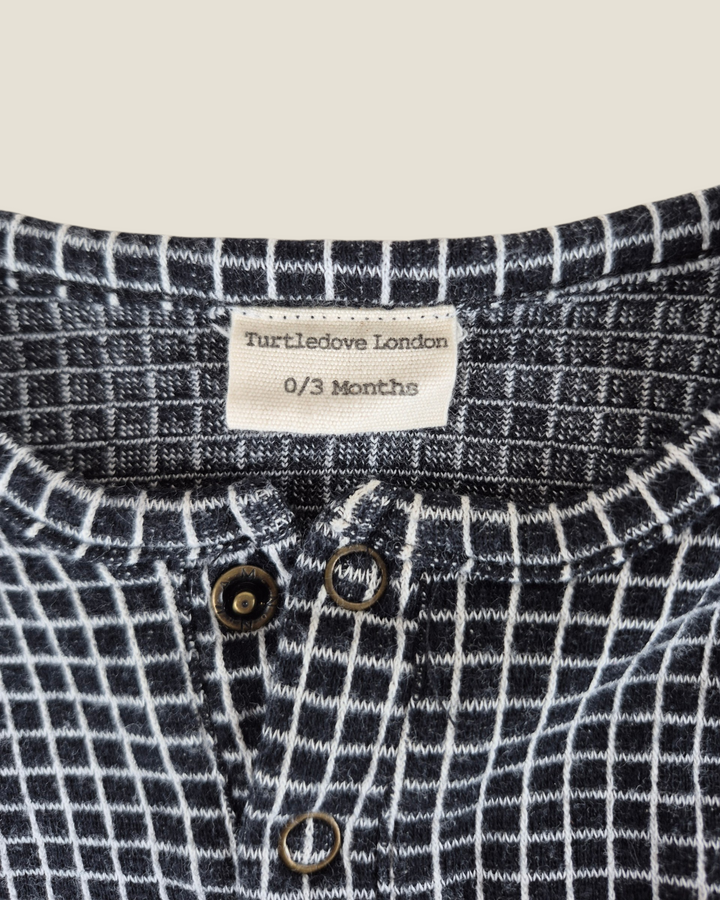 Pre-Loved Turtledove London Checkered Romper 0-3M | Betty’s Marketplace
