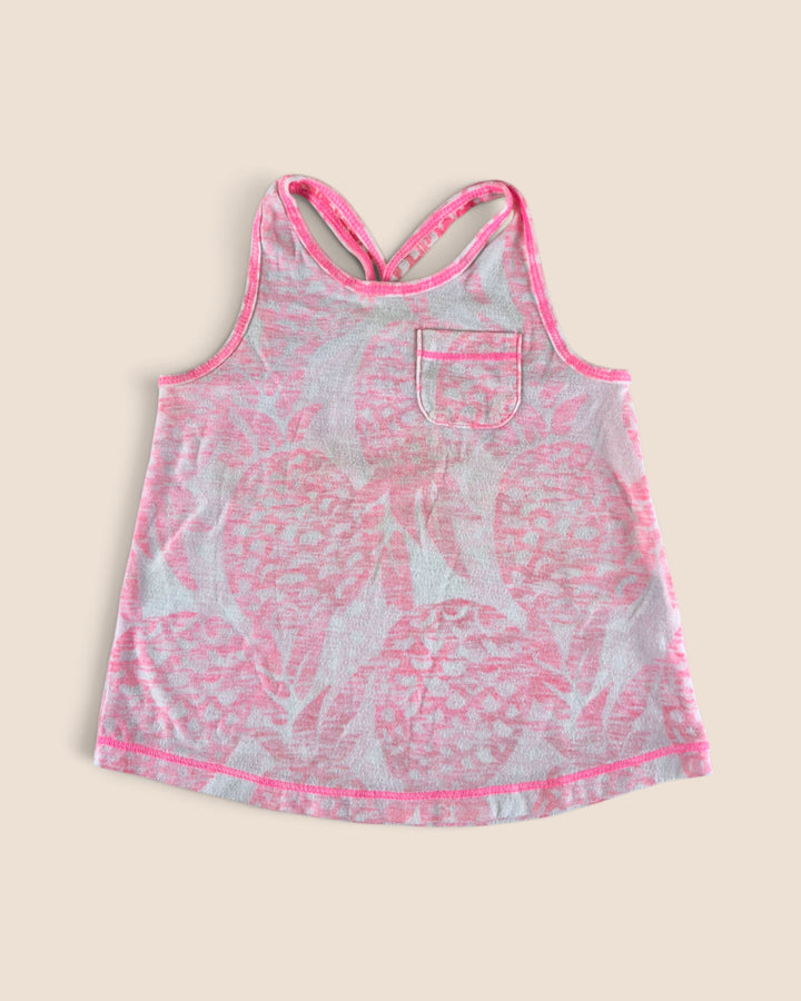 Pre-Loved Joe Fresh Pink Pineapple Tank Top Girls 2Y | Betty’s Marketplace
