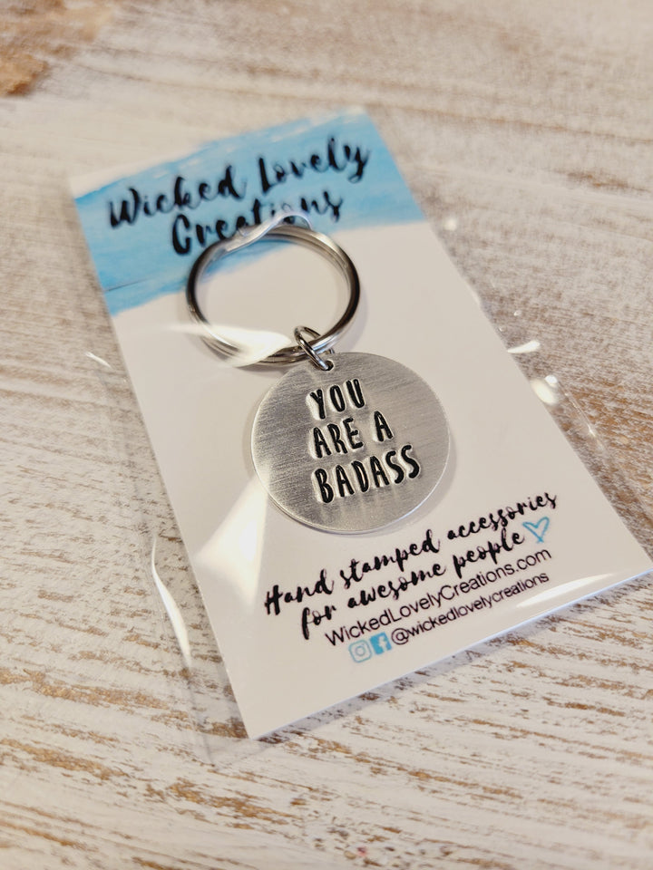Wicked Lovely Creations, Hand Stamped Keychains