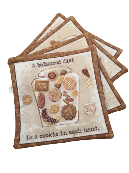 Choices, Fabric Coaster Sets of 4