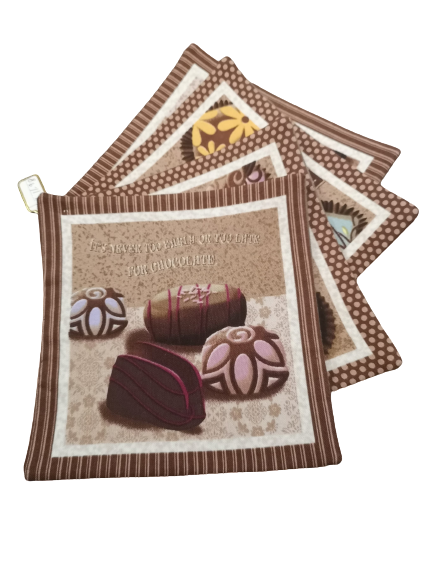 Choices, Fabric Coaster Sets of 4