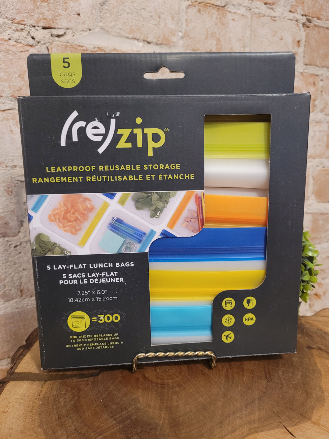 REzip Reusable Storage Bag Set of 5