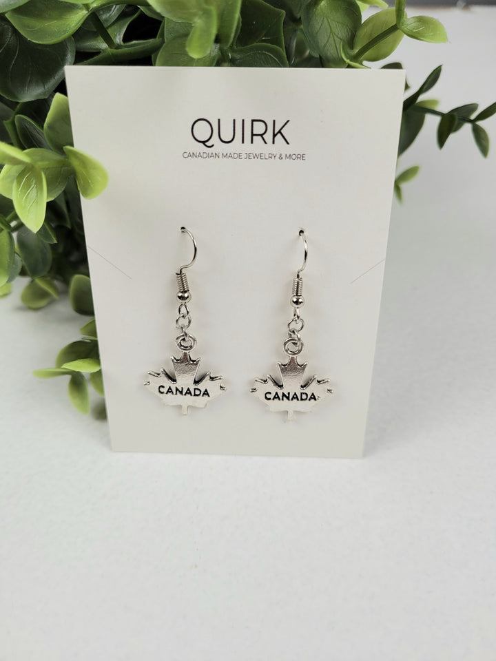 Quirk Handmade Jewelry, Stainless Steel Dangling Earrings