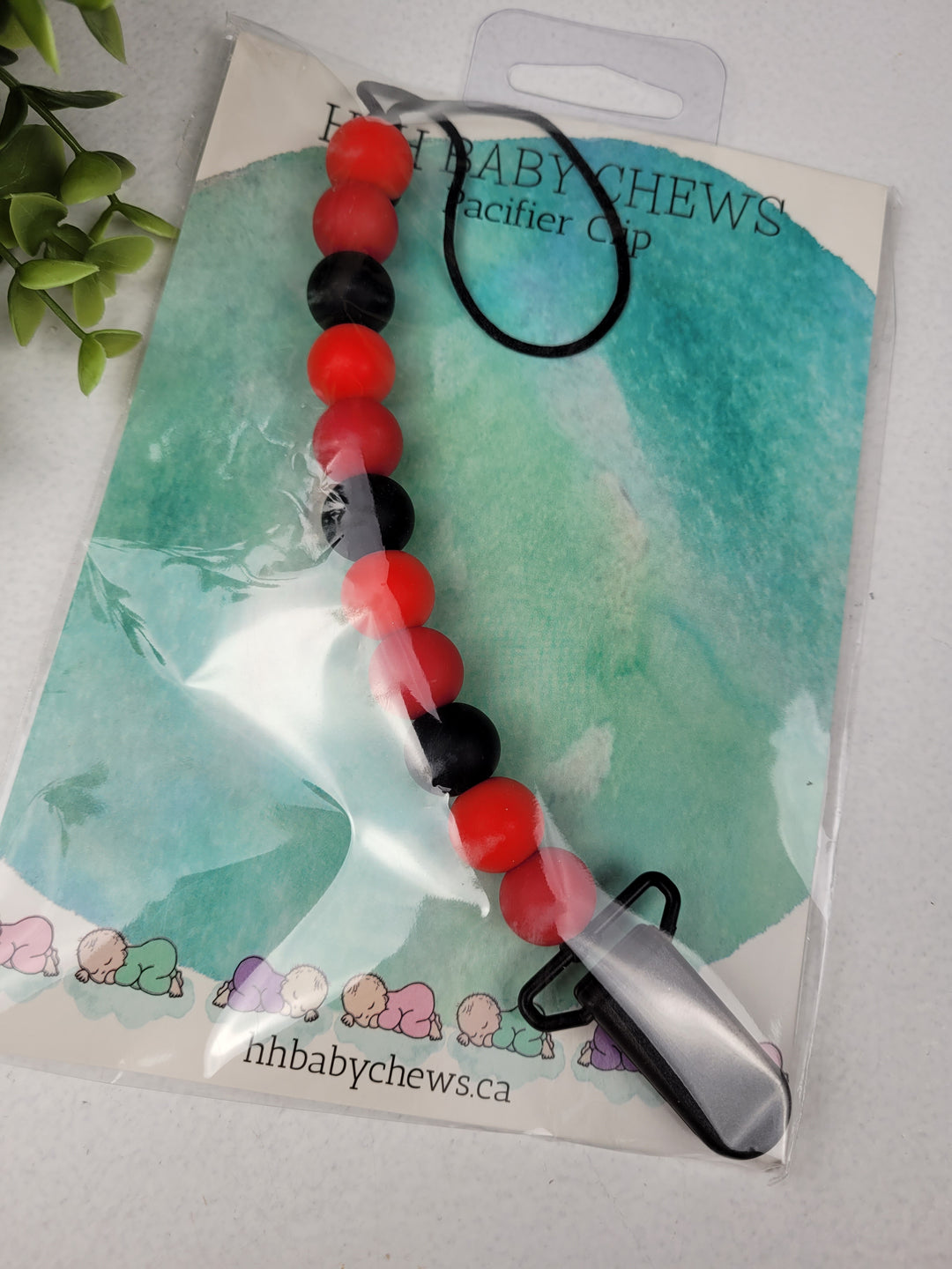 H&H Baby Chews, Silicone Teething Pacifier Clips