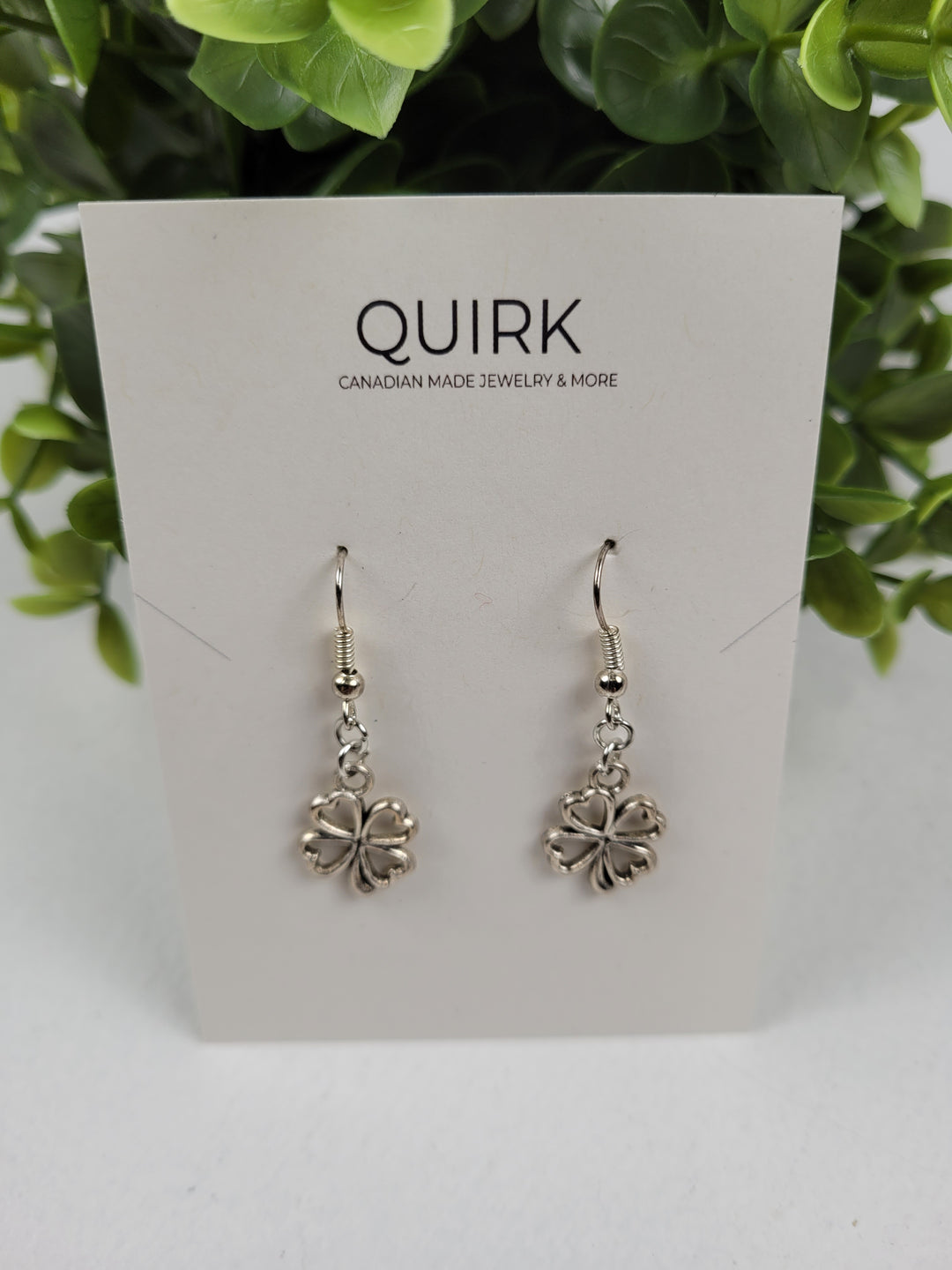 Quirk Handmade Jewelry, Stainless Steel Dangling Earrings