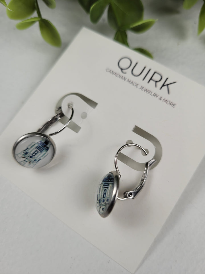 Quirk Handmade Jewelry, Stainless Steel Dangling Earrings