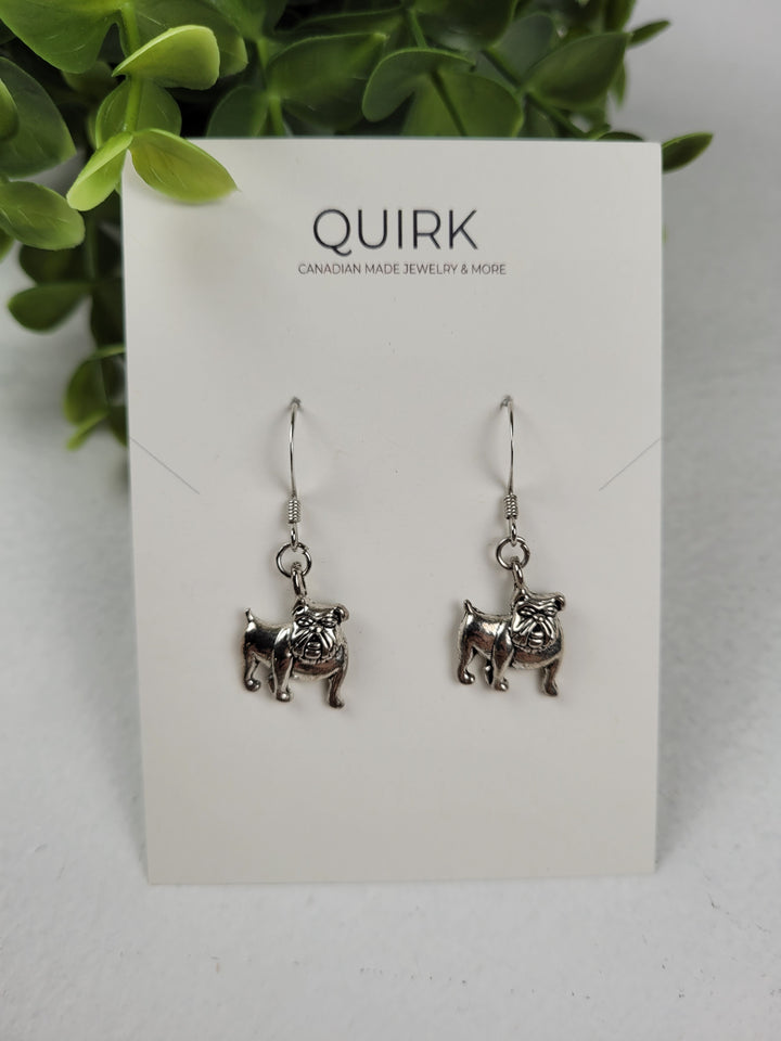 Quirk Handmade Jewelry, Stainless Steel Dangling Earrings