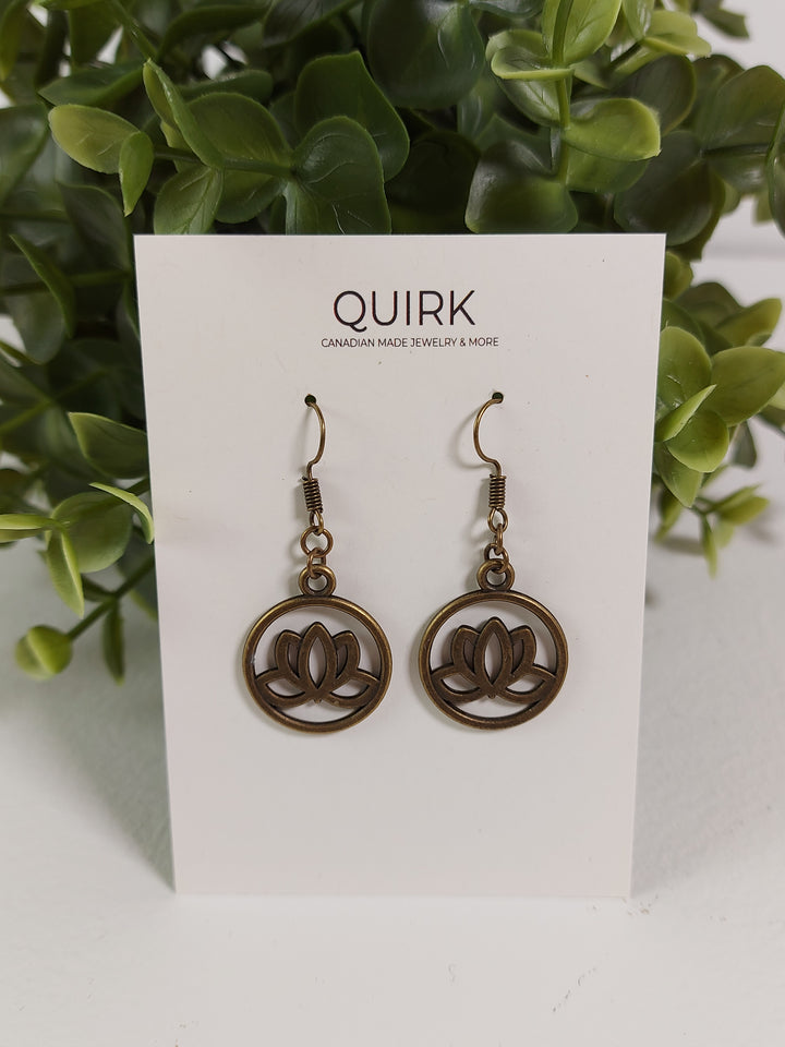 Quirk Handmade Jewelry, Stainless Steel Dangling Earrings