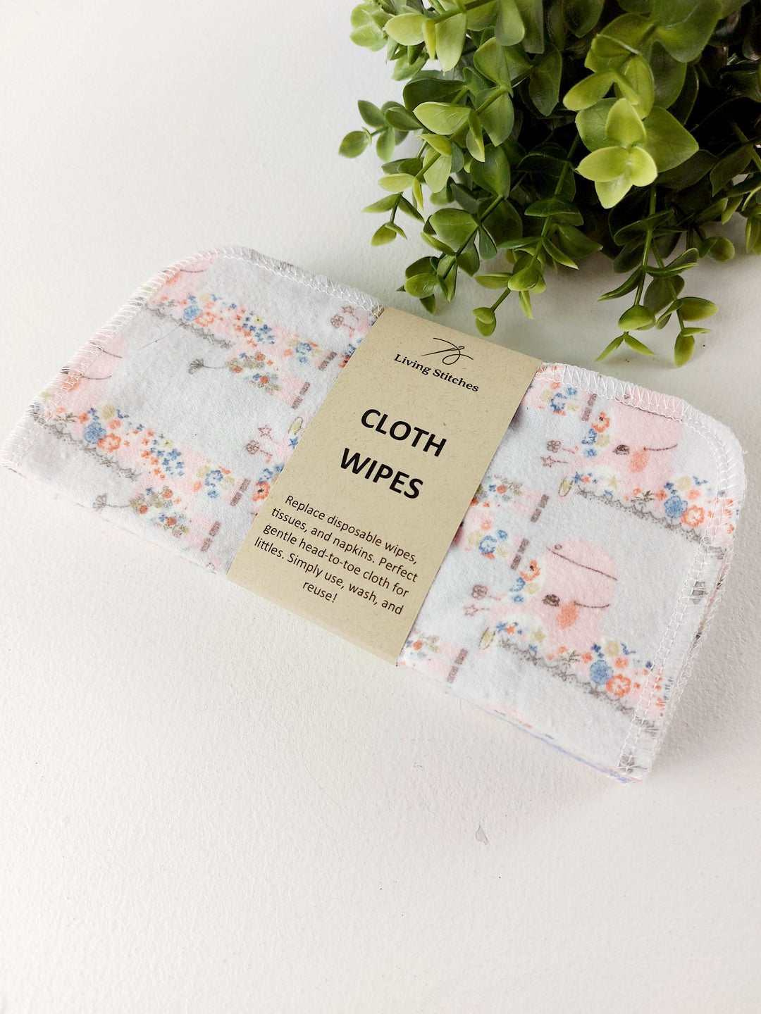 Living Stitches, Reusable Cloth Wipes
