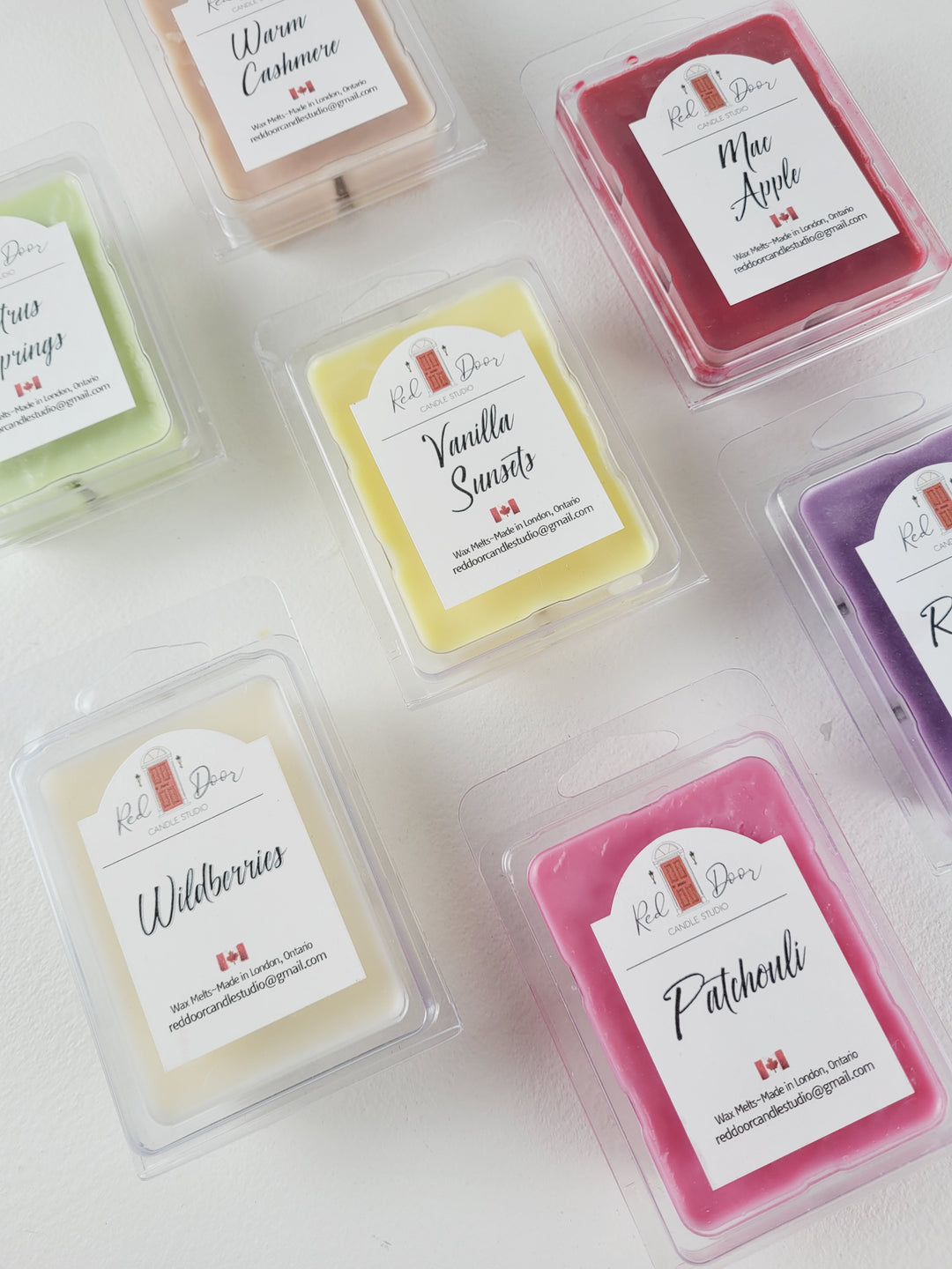 Red Door Candle Studio, 6 Pack Soy Wax Melts
