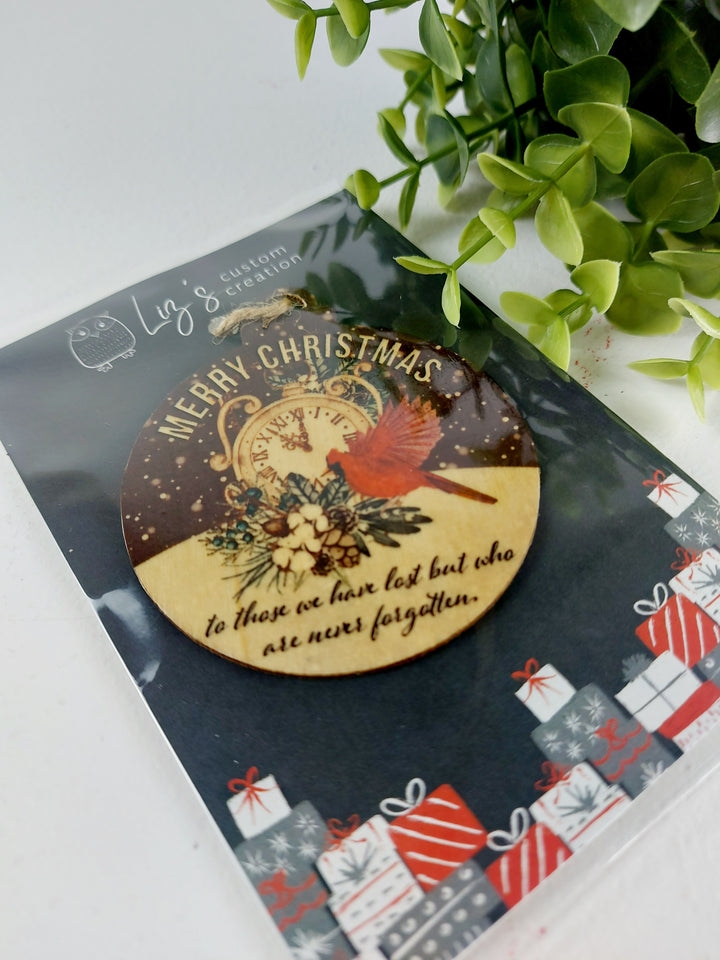 Liz's Custom Creations, Wooden Printed Ornaments