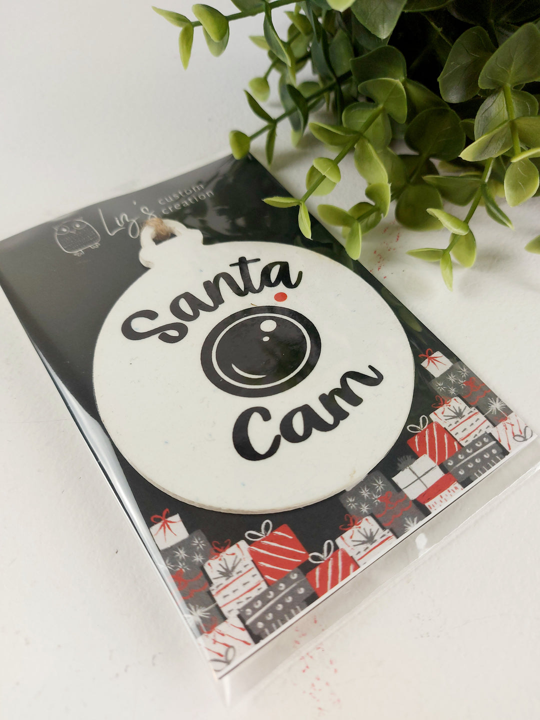 Liz's Custom Creations, Wooden Printed Ornaments
