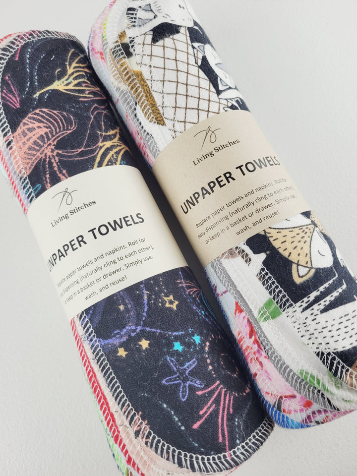 Living Stitches, Reusable UNpaper Towels