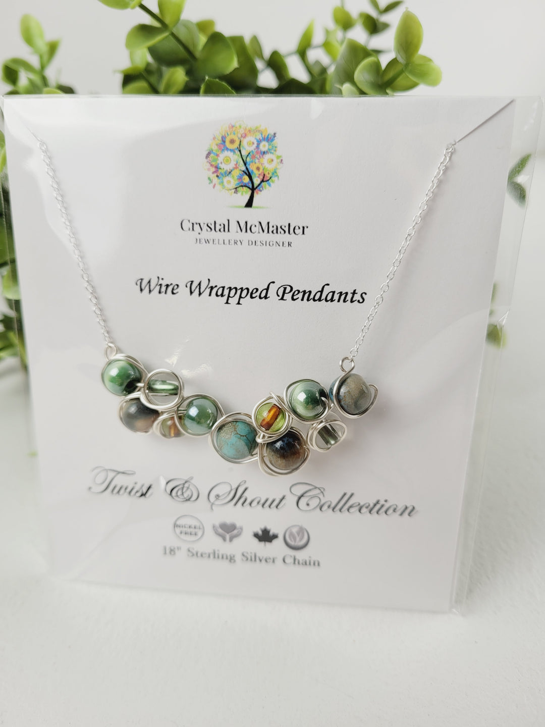 Crystal McMaster Jewellery, Sterling Silver Necklaces- Twist & Shout Collection