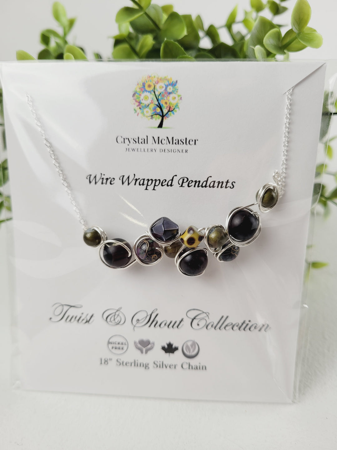 Crystal McMaster Jewellery, Sterling Silver Necklaces- Twist & Shout Collection