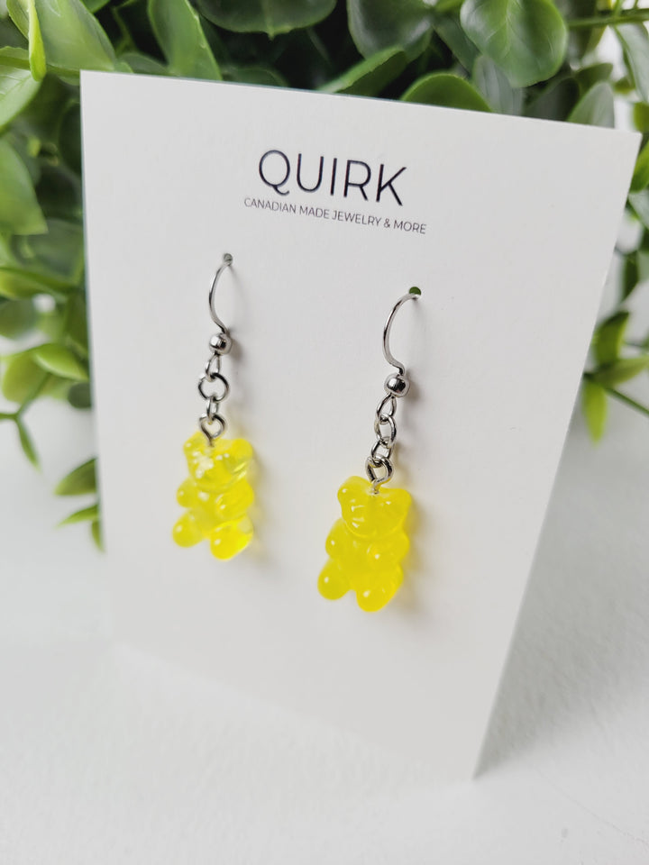 Quirk Handmade Jewelry, Stainless Steel Dangling Earrings