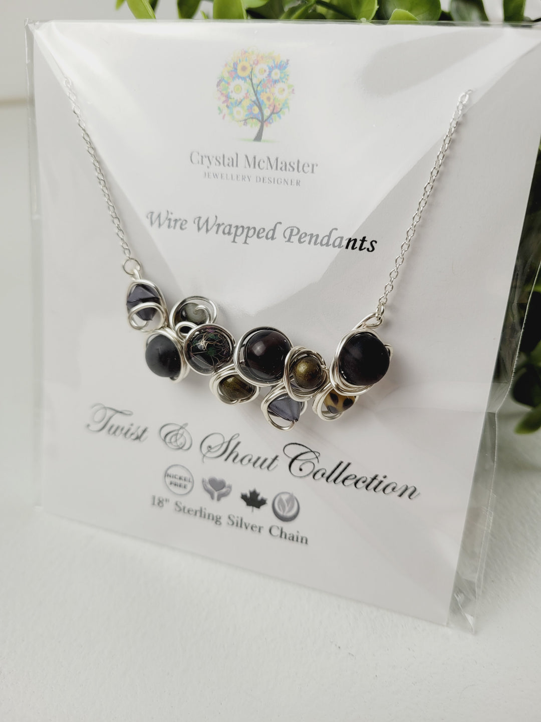 Crystal McMaster Jewellery, Sterling Silver Necklaces- Twist & Shout Collection