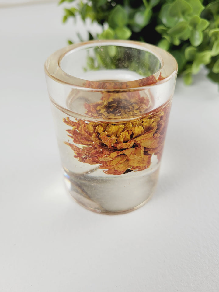 Little Pretty Designs, Pressed Flower Resin Tealight Holders