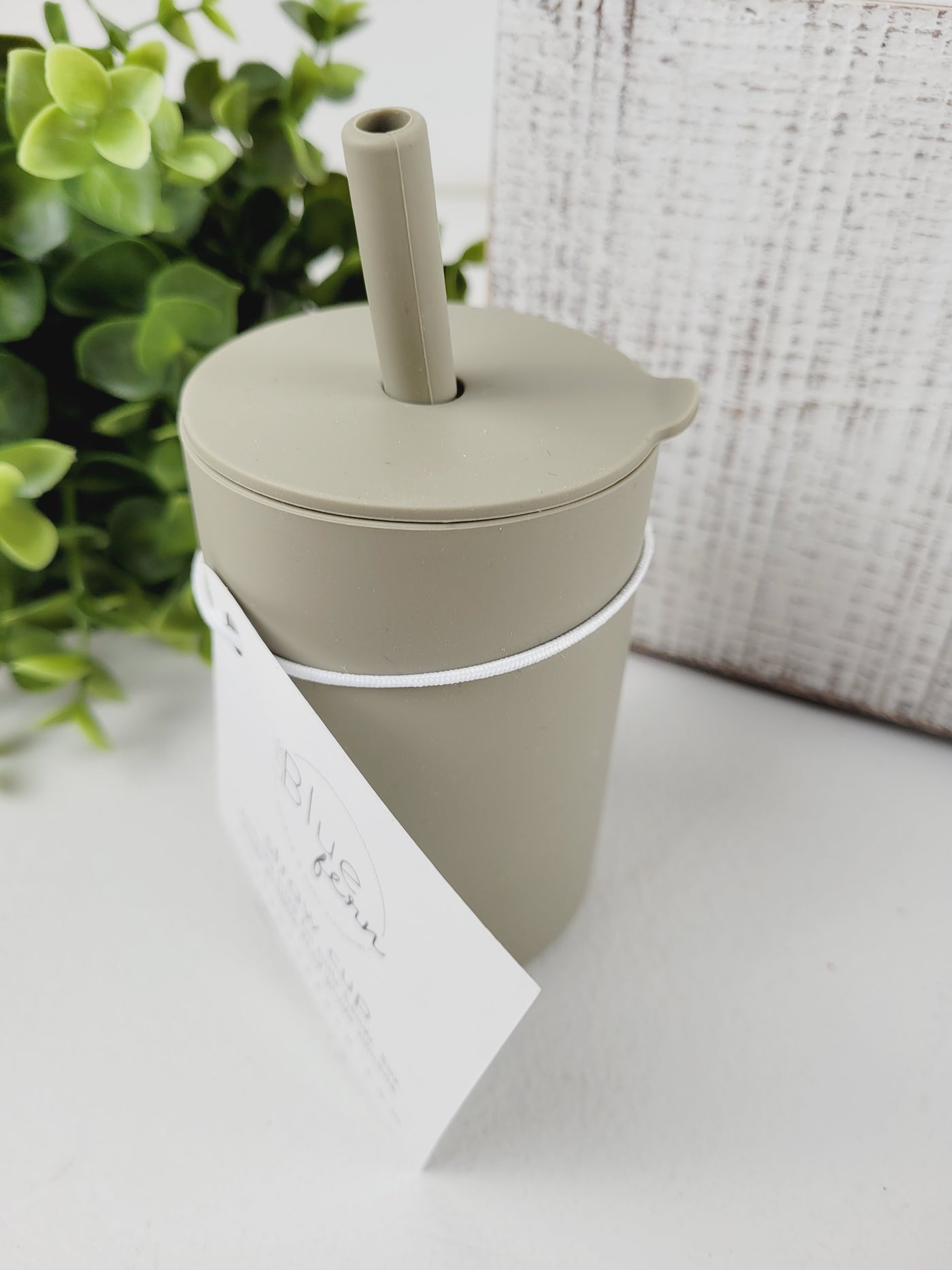 Little Blue Fern, Straw Cup