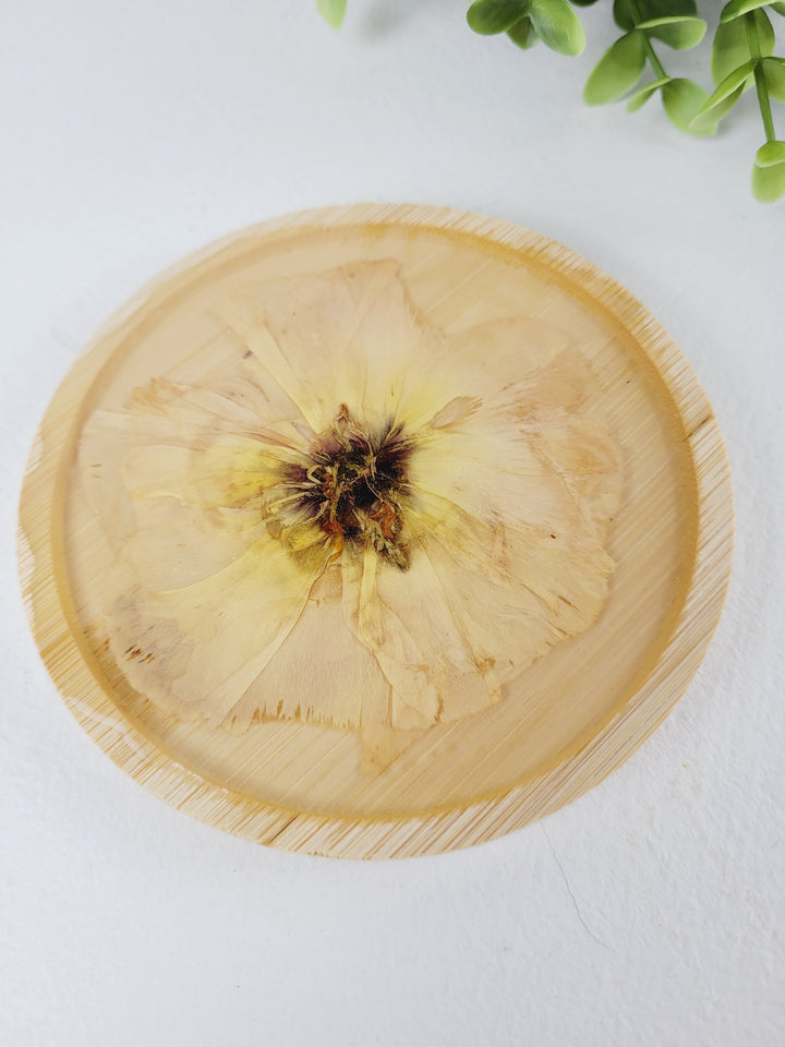 Little Pretty Designs, Wooden Floral Resin Coasters