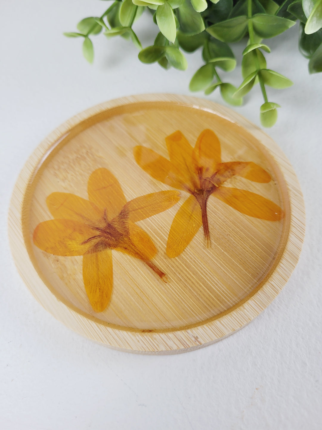 Little Pretty Designs, Wooden Floral Resin Coasters