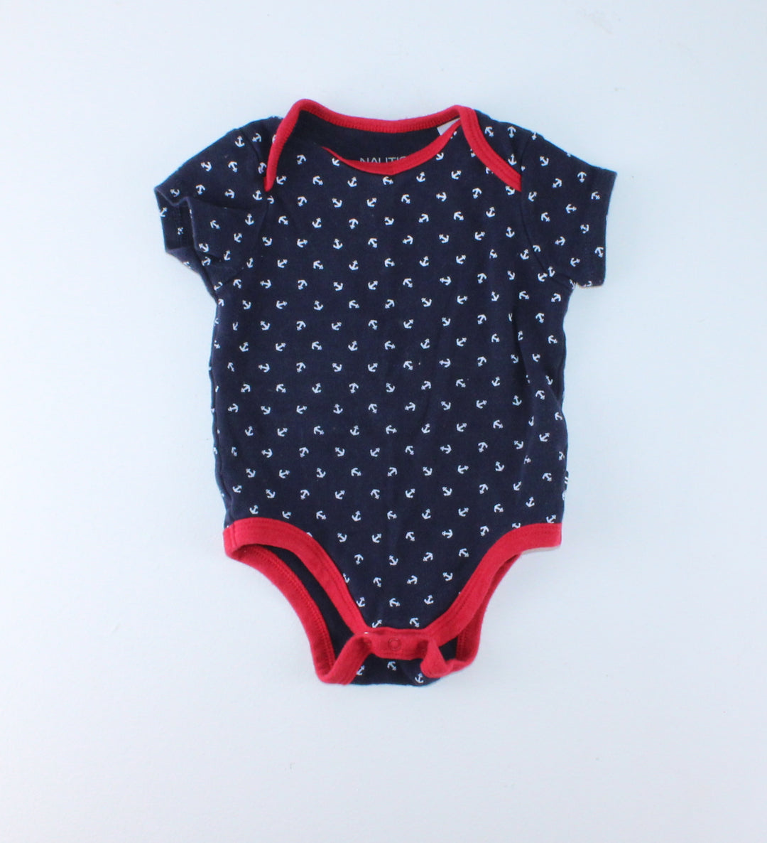 NAUTICA ANCHOR ONESIE 6-9M EUC