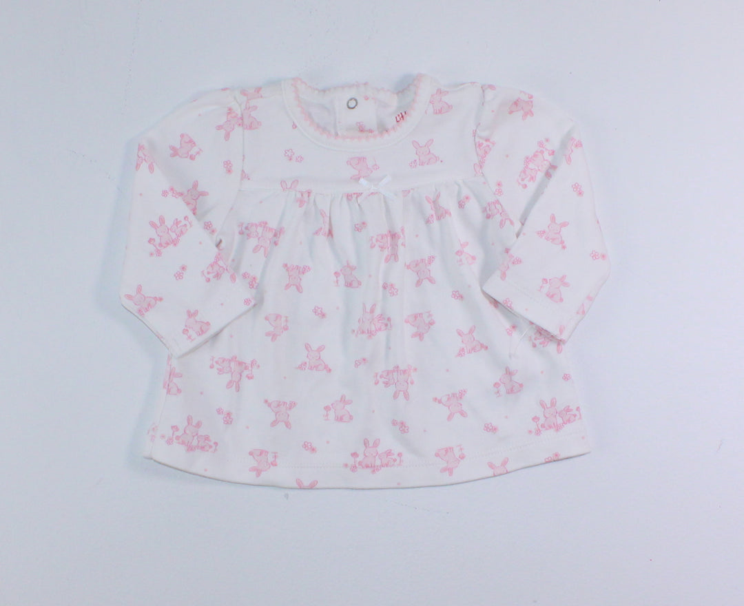 LITTLE ME SOFT BUNNY TOP6M EUC