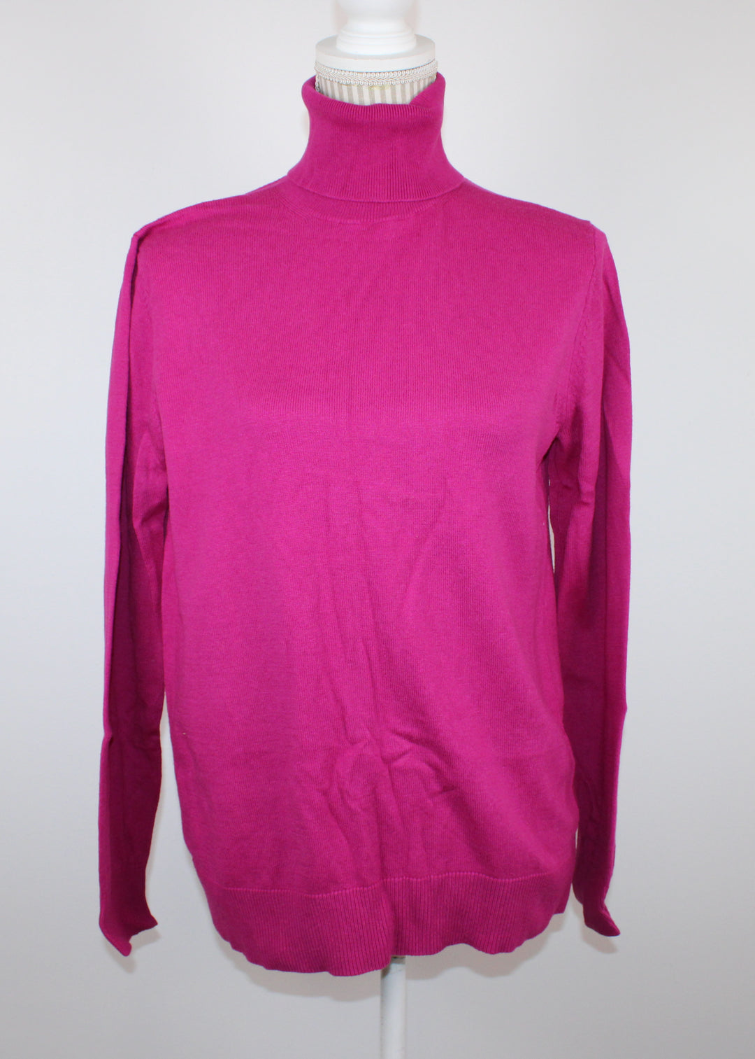 JOE FRESH PINK TURTLENECK LG EUC