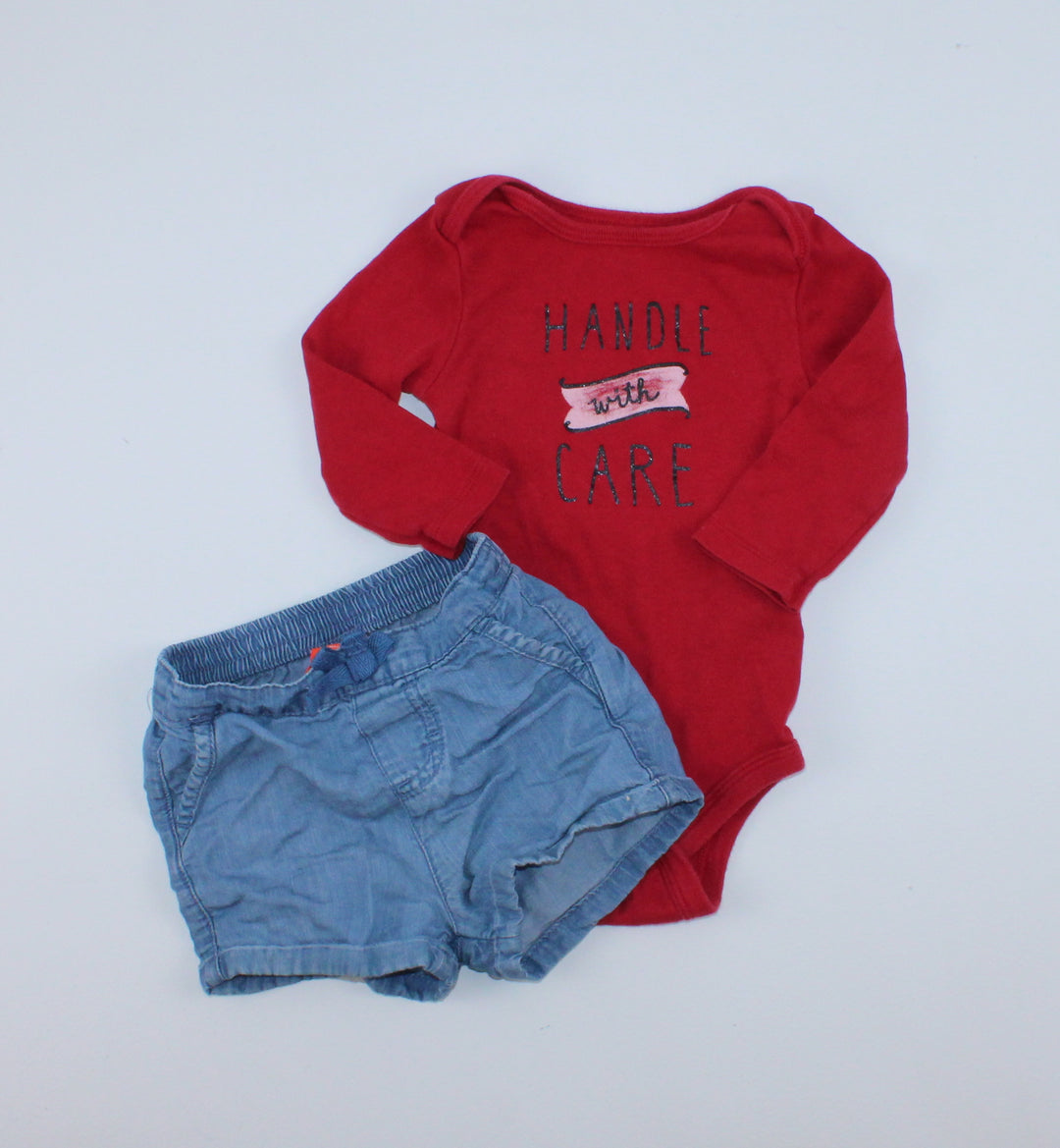 JOE FRESH HANDLE WITH CARE OUTFIT 3-6M PRE-LOVED