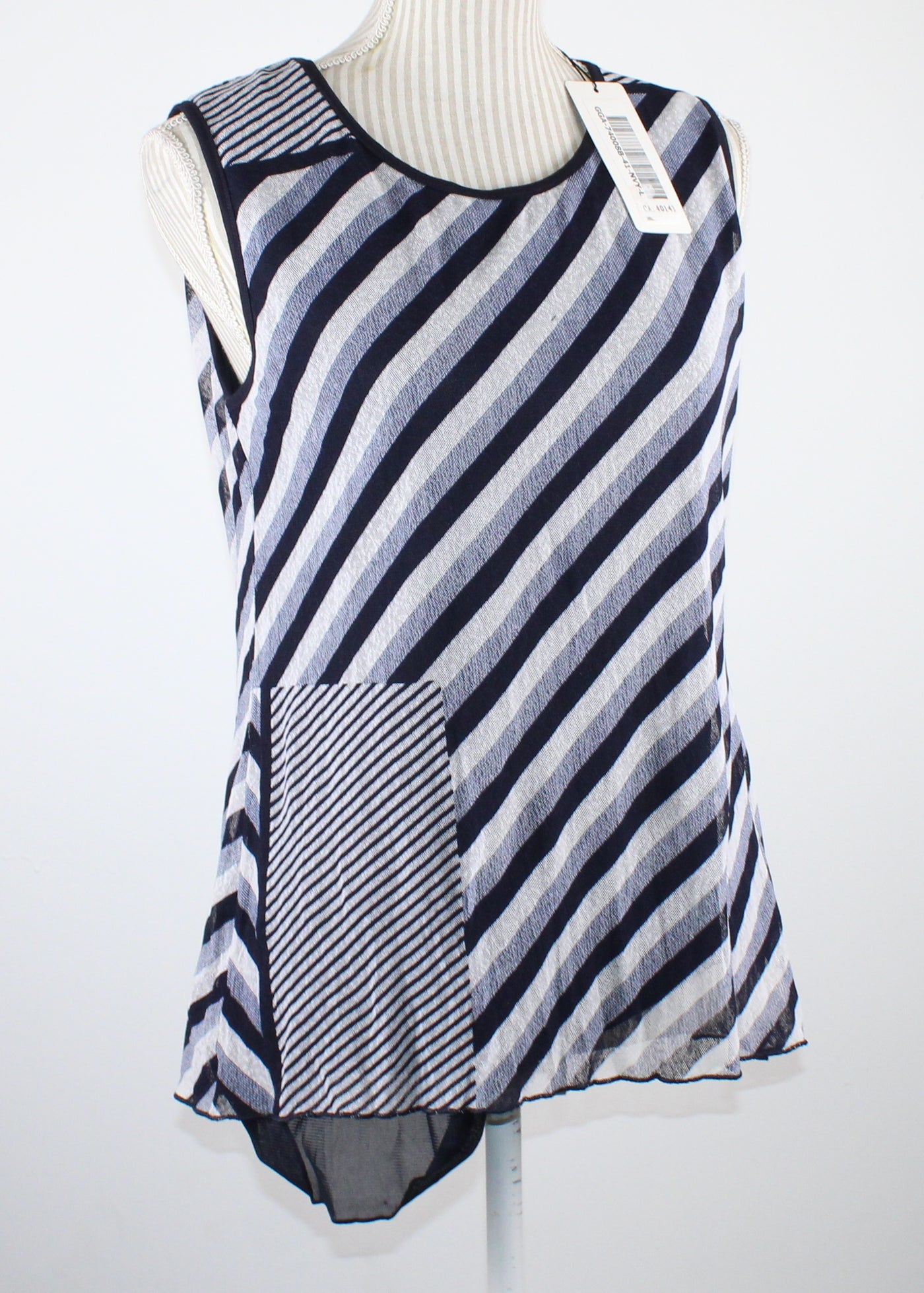 LAVENA FASHION STRIPED TOP LADIES LARGE NEW!