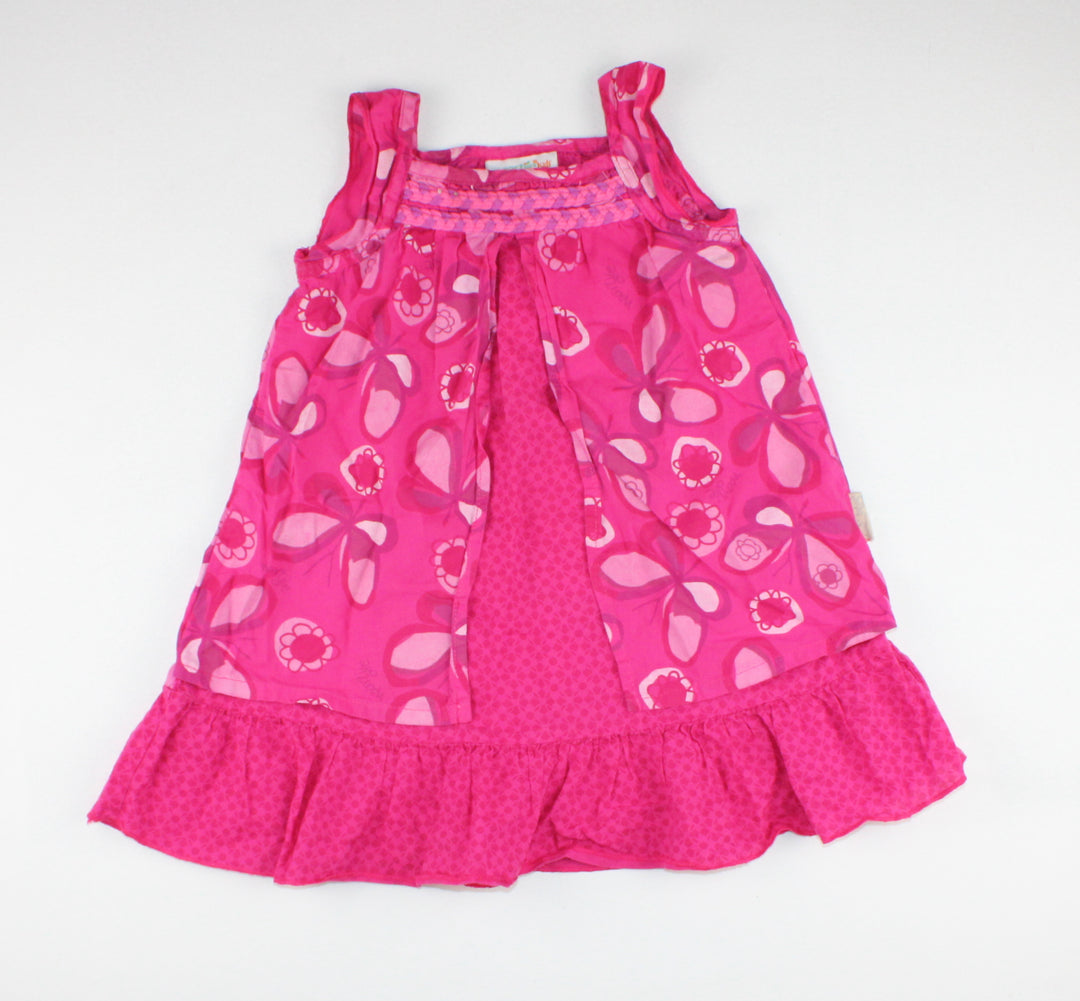 NAARTJIE PINK DRESS 12-18M VGUC