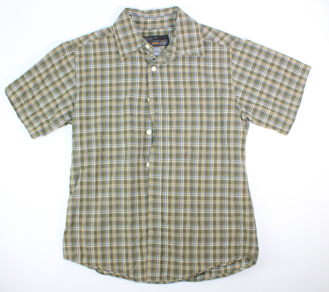 URBAN PIPELINE PLAID TOP 10-12Y EUC