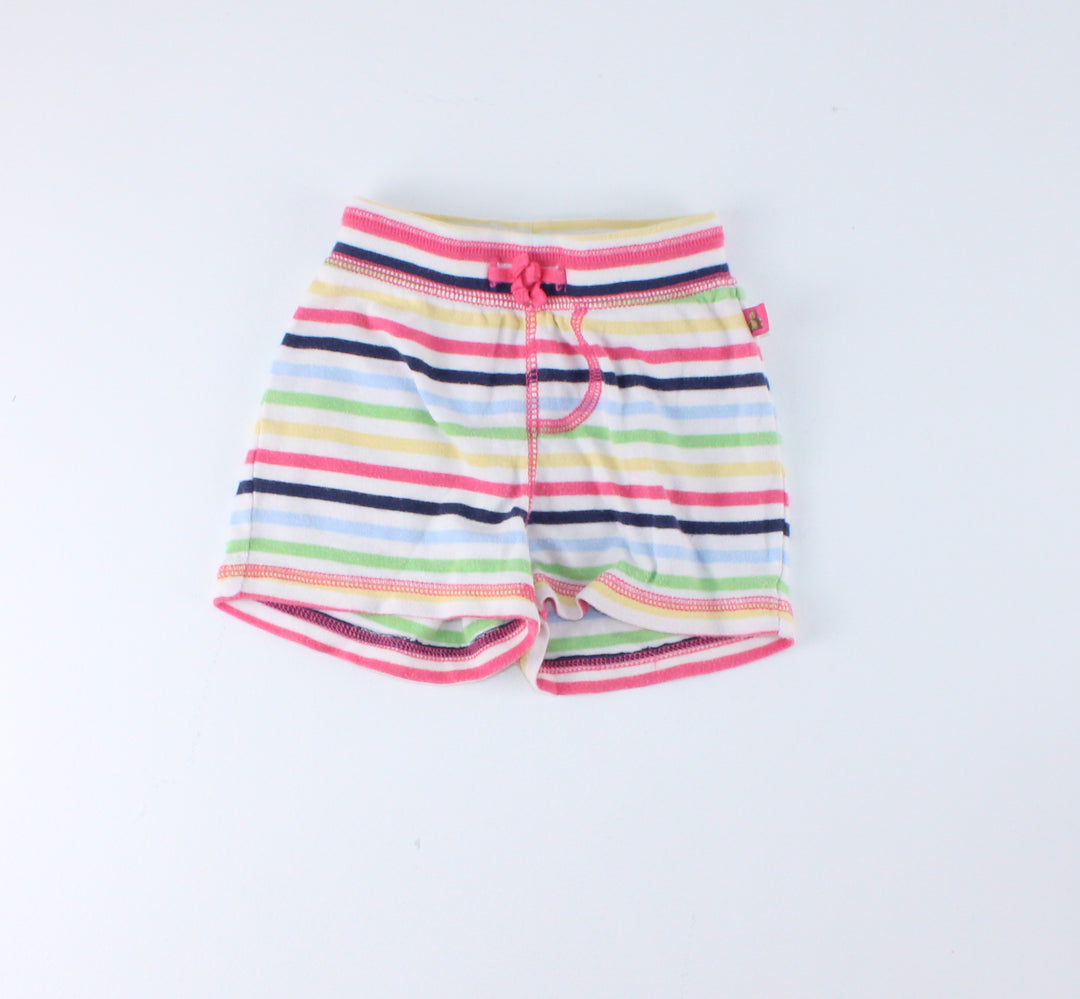 GAP STRIPED SHORTS 3-6M VGUC