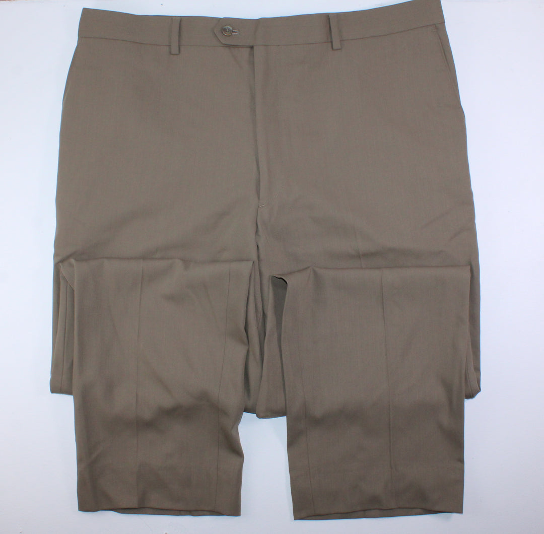 ALFRED SUNG TAN DRESS PANTS MENS SIZE 42 EUC