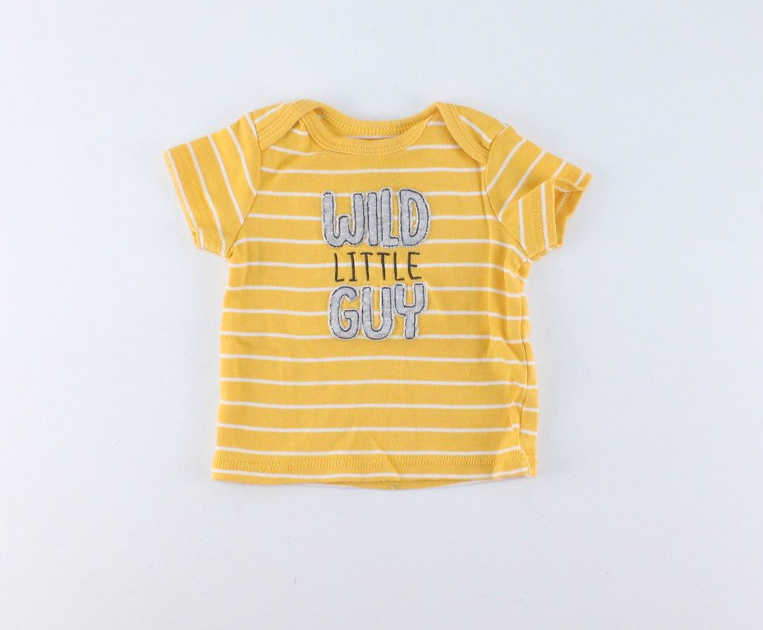 CARTERS WILD LITTLE GUY TOP NEWBORN EUC