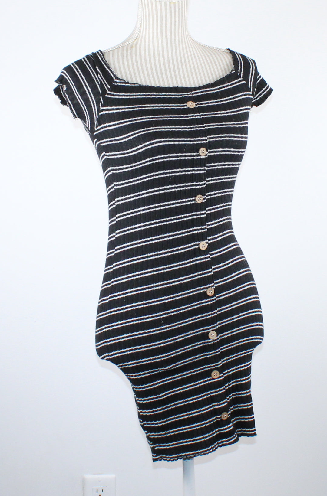 STREETWEAR SOCIETY RIBBED STRIPED DRESS LADIES SMALL NWOT!