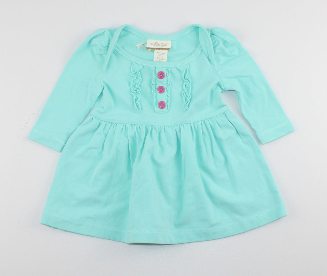 MATILDA JANE TEAL SHIRT 3M EUC