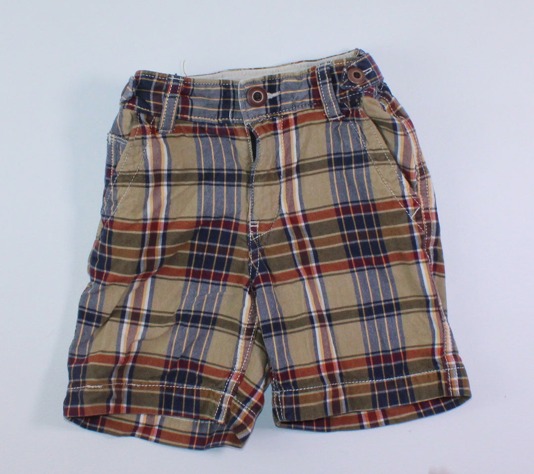 GAP PLAID SHORTS 2Y EUC