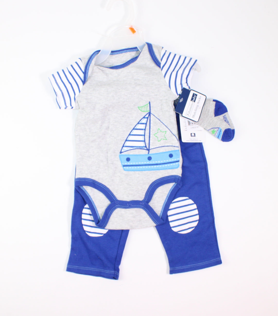 VITAMINS BLUE SAIL OUTFIT 6M NEW!