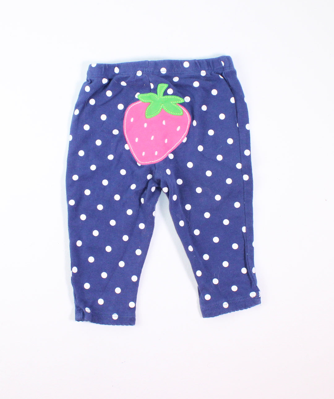 CARTERS STRAWBERRY LEGGINGS 9M EUC