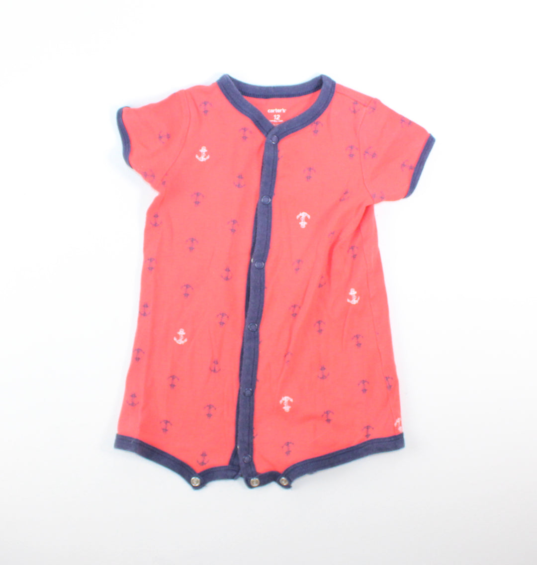 CARTERS ANCHOR ROMPER 12M VGUC