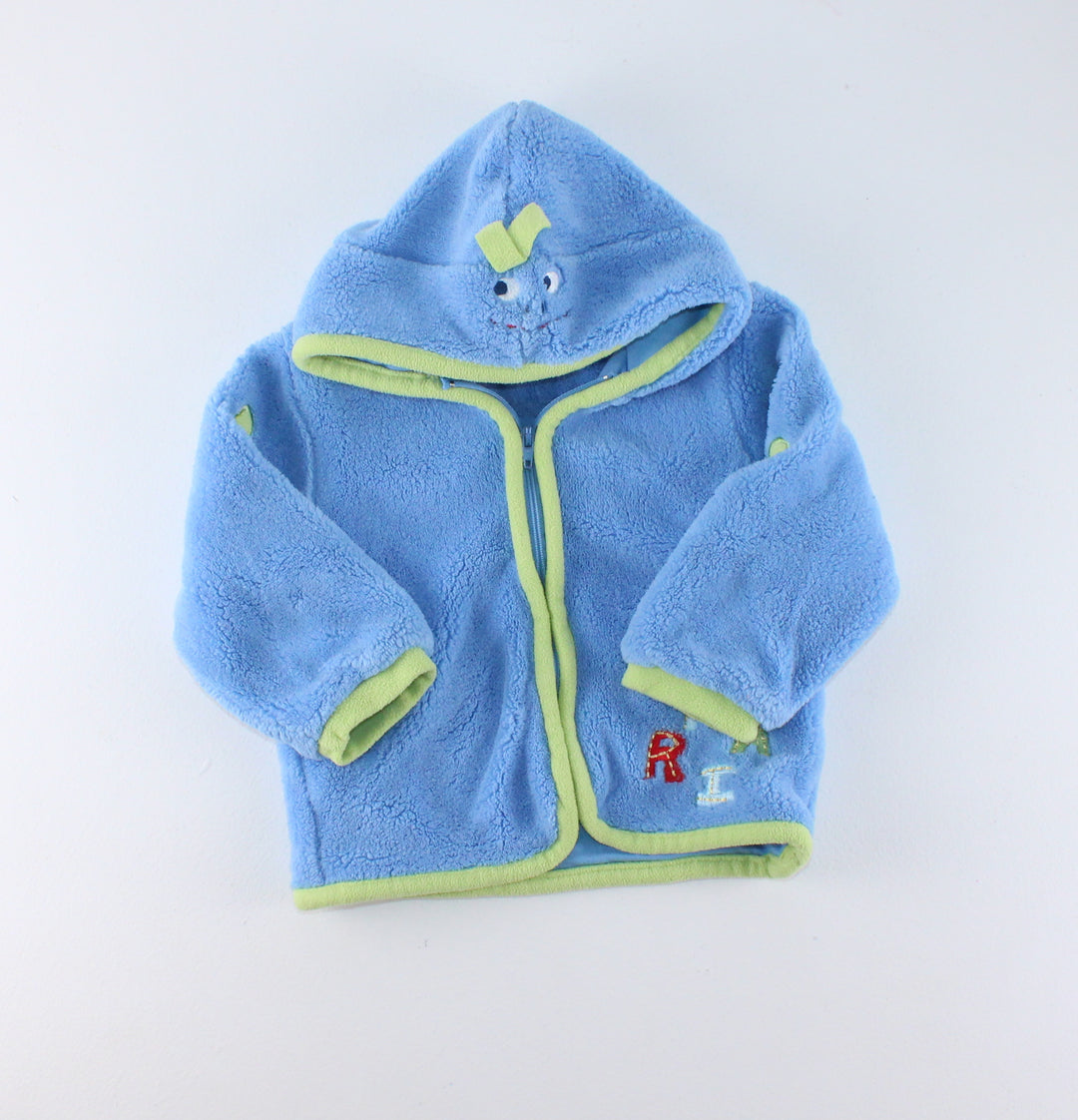 POOPIDOO FLEECE SWEATER 6-9M EUC