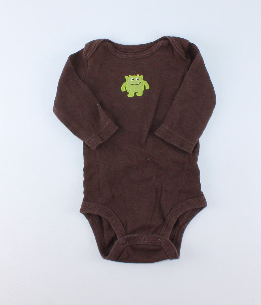 CARTERS MONSTER ONESIE 3M EUC