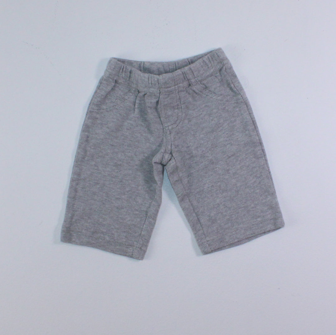 CARTERS GREY PANTS COTTON NEWBORN EUC