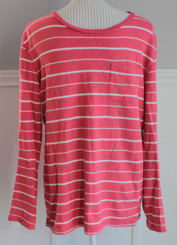 GAP MENS LS STRIPED TOP MED VGUC