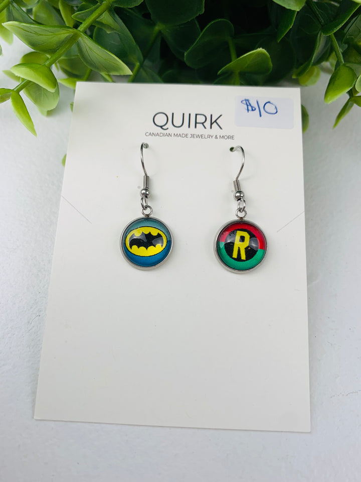 Quirk Handmade Jewelry, Stainless Steel Dangling Earrings