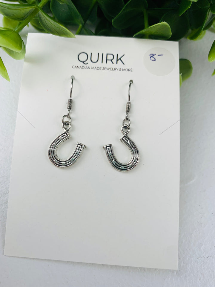 Quirk Handmade Jewelry, Stainless Steel Dangling Earrings