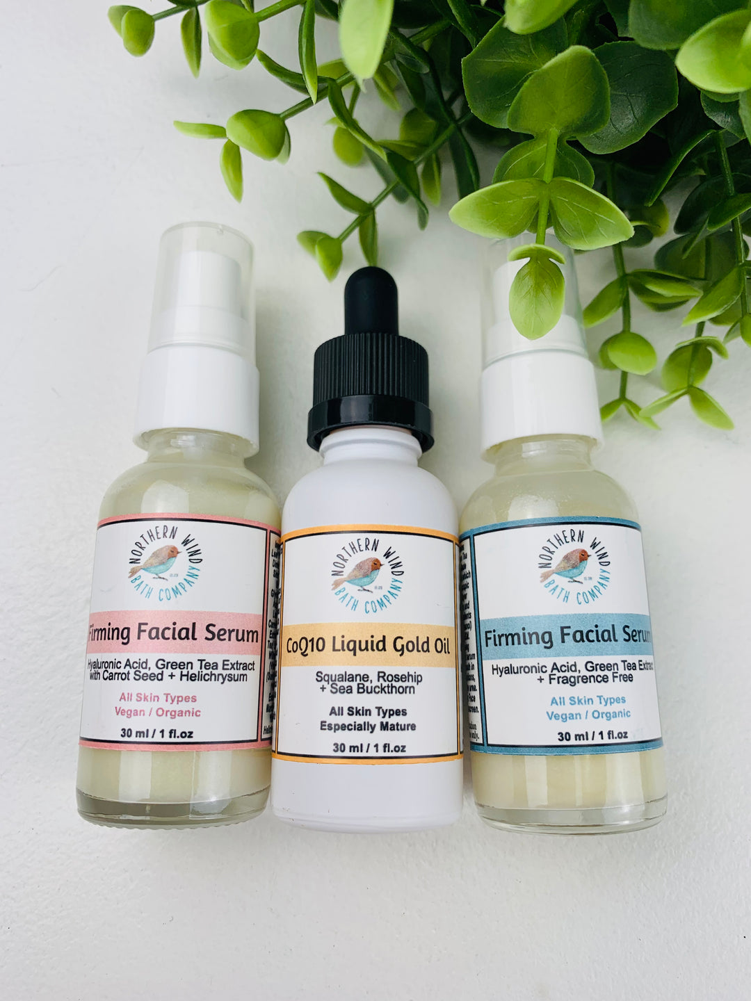 Northern Wind Bath Company, Facial Serums & Oils