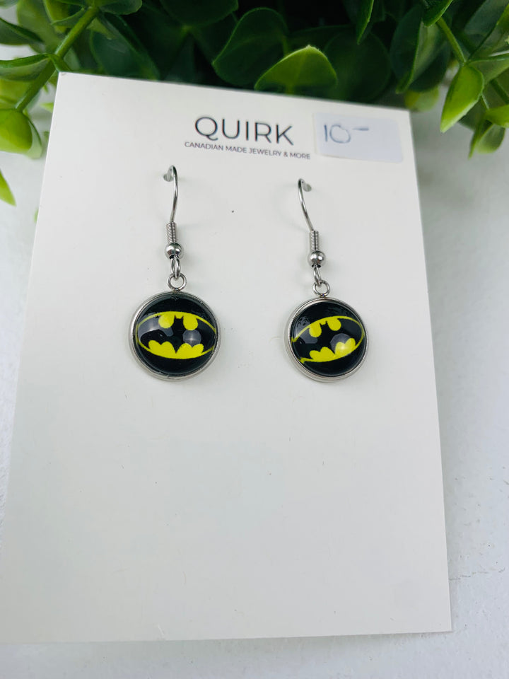 Quirk Handmade Jewelry, Stainless Steel Dangling Earrings